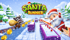 Santa Run background