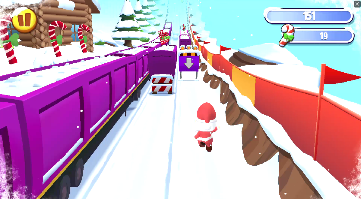 santa run screenshot